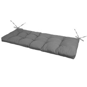 1Pc Bench Seat Cushion For Indoor Outdoor Furniture Water-Resistant Or Non-Water-Resistant Options 8CM Or 10CM 51.18 X 19.68IN For Garden Patio B (Option: Normal 8CM Grey)