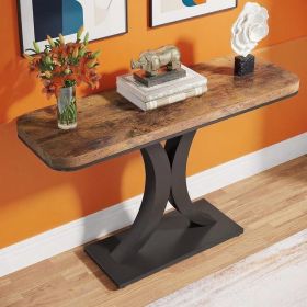 Console Table (Color: Brown)